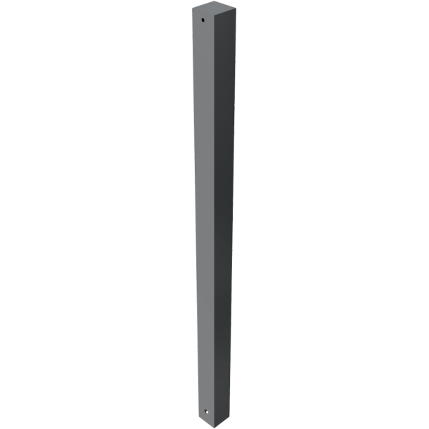 Ornamental bollard | steel tube 70 x 70 mm | series 4071B | stationary, for casting in concretewith ground anchor, total length approx. 1300 mm